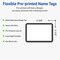 Avery® Printable Adhesive Name Tags, 2-1/3" x 3-3/8", Matte White with Double Black Border Design, Removable, Laser & Inkjet Compatible, 80 Total, Great Name Badges for Weddings & Events
